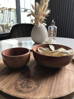 Table setting   at Green Earth in Dubai