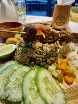 Nasi goreng - indonesia fried rice  at Green Earth in Dubai