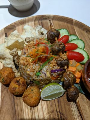 Nasi goreng at Green Earth in Dubai