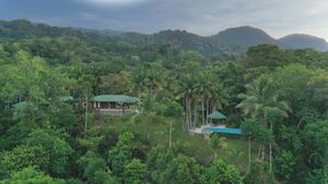 aerial view of the building. at Finca Bavaria in Uvita