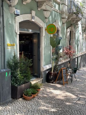 Outside at SHOSH in Lisbon