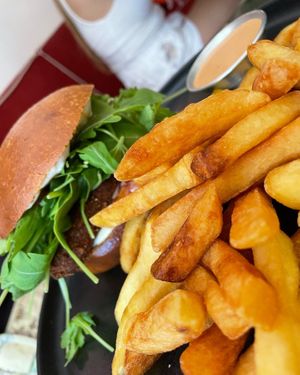 Fish burger, strangely similar at SHOSH in Lisbon