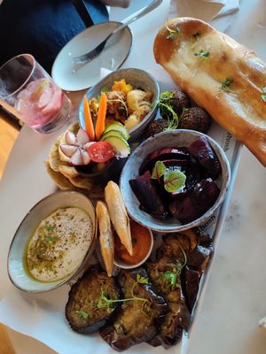 Mezze Plater at SHOSH in Lisbon