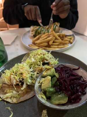 Tacos 11/10 burrito 11/10  at SHOSH in Lisbon