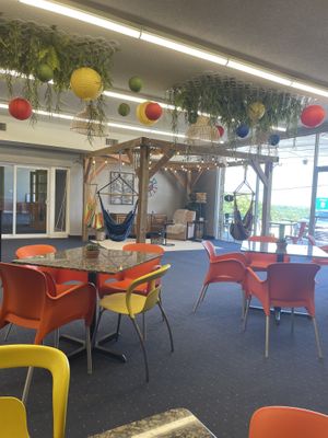 Cute decor  at SQeZ Juice in Osage Beach