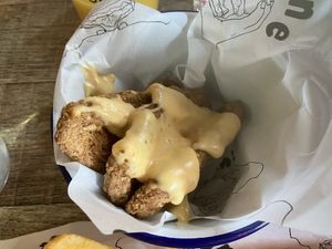 Trev chickn tenders  at 7Bone Burger Co. in Newbury