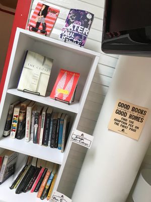 books for sale at Caffe Romeo in Charleston