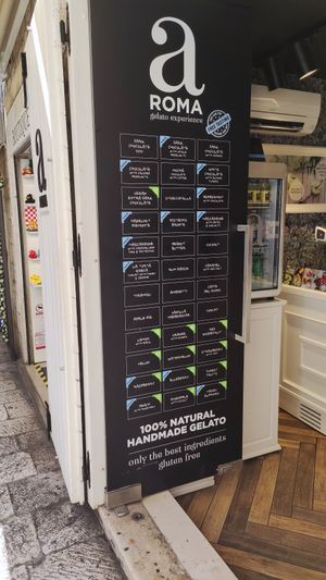 clearly labeled Board at Aroma in Split