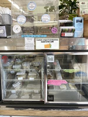Grab and go by the front door with vegan options   at Natural Living Center in Bangor