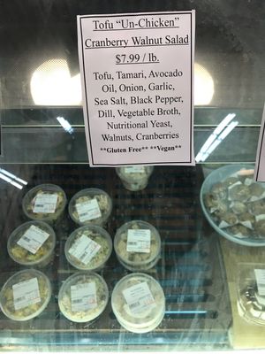 Tofu salad at Natural Living Center in Bangor