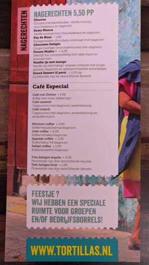 Desserts at Tortillas in Eindhoven