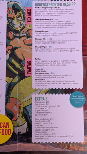 Main course at Tortillas in Eindhoven