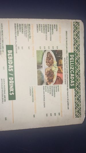 Menú at Taquería Los Arbolitos in San Francisco