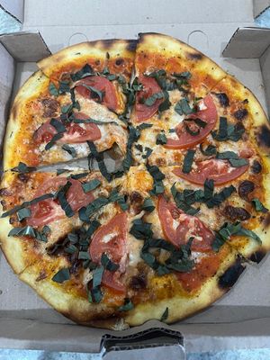 Pizza Margarita   at Mole's Pizza in Puerto Vallarta