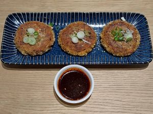 mushroom jeon at Minari in Southport