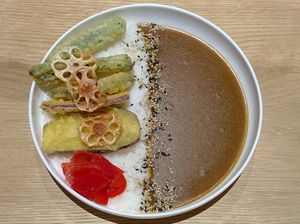 curry rice at Minari in Southport