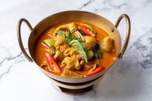 Tofu Red Curry at Baanying's Plant-Based Ying's Garden  in Bangkok