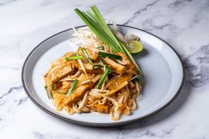 Pad-Thai Tofu at Baanying's Plant-Based Ying's Garden  in Bangkok