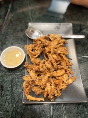 Deep Fried Mixed Mushroom  at Baanying's Plant-Based Ying's Garden  in Bangkok