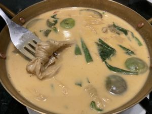 Tofu skin curry  at Baanying's Plant-Based Ying's Garden  in Bangkok