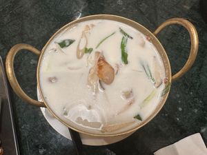 Tom kah at Baanying's Plant-Based Ying's Garden  in Bangkok