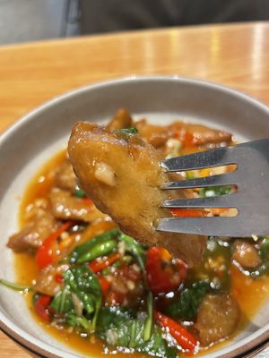 Close-up fish  at Baanying's Plant-Based Ying's Garden  in Bangkok