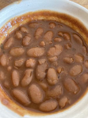 Vegan 🫘 beans are delicious   at Rocket Taco in Freeland