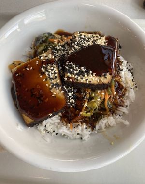 Tofu Sesam Reis  at Mensa Blattwerk in Hamburg