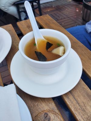 Miso soup at The Sushi Samurai - Queen Anne in Seattle