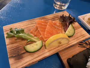 Salmon sashimi  at The Sushi Samurai - Queen Anne in Seattle