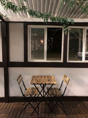 Covered outdoor seating  at The Sushi Samurai - Queen Anne in Seattle