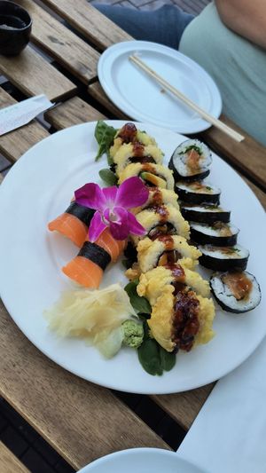 Salmon Nigiri, Seattle Tempura, Mango Tango at The Sushi Samurai - Queen Anne in Seattle