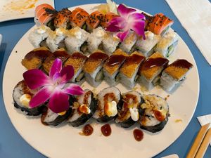 Orion, Dragon, Crispy Shrimp, & Katana rolls  at The Sushi Samurai - Queen Anne in Seattle
