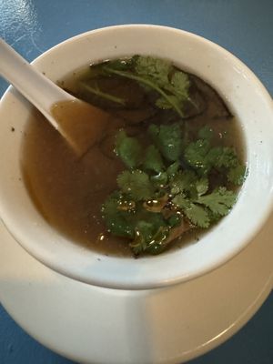Miso soup  at The Sushi Samurai - Queen Anne in Seattle