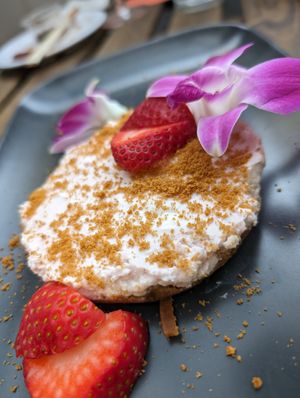Strawberry cheesecake at The Sushi Samurai - Queen Anne in Seattle