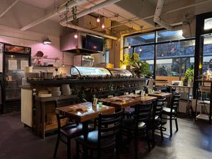 Cozy indoor seating  at The Sushi Samurai - Queen Anne in Seattle