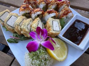 Tofu Katsu (in front) and Geisha (in back) at The Sushi Samurai - Queen Anne in Seattle