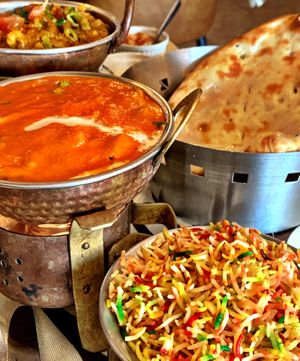 A good choice of vegetarian and vegan options   at Indian Zaffran in Lanzarote