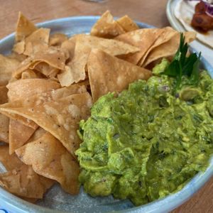 Guacamole and corn chips   at Gage Roads Freo Brewery in Fremantle