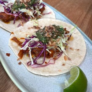 Jackfruit tacos   at Gage Roads Freo Brewery in Fremantle