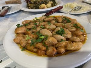 Called “Gigades”, sometimes they are not on the menu, ask for them, vegan   at Karabópetra in Neo Itilo