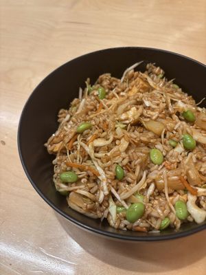 Whole grain rice with veggies, tofu, edamame, pineapple and teryaki saucee  at Wok to Walk in Sofia