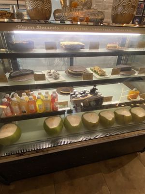 Dessert case   at Pyramids of Chi Cafe in Gianyar