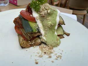 Eggplant Lasagne   at Pyramids of Chi Cafe in Gianyar