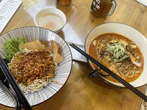 Laksa right  at VeganBliss 蔬福 in Central Singapore
