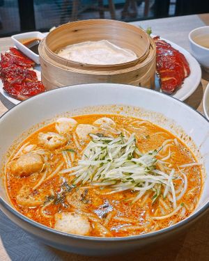 Laksa  at VeganBliss 蔬福 in Central Singapore