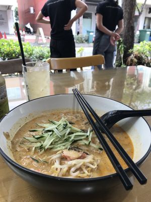 Nonya Laksa  at VeganBliss 蔬福 in Central Singapore