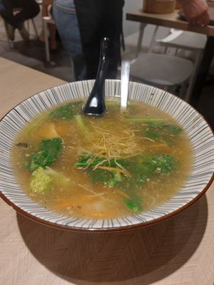 Ginger soup at VeganBliss 蔬福 in Central Singapore