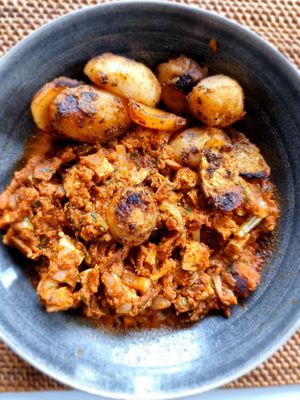 Smokey tofu at Plan B 24/7 in Zedelgem