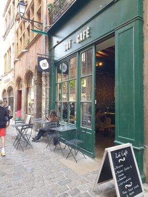 Exterior at Zoi Café in Lyon